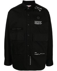 Chemise à manches longues noire AAPE BY A BATHING APE