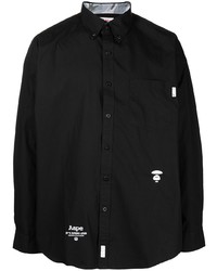 Chemise à manches longues noire AAPE BY A BATHING APE