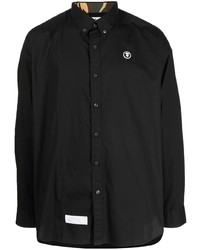 Chemise à manches longues noire AAPE BY A BATHING APE