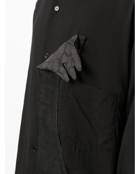 Chemise à manches longues noire Yohji Yamamoto