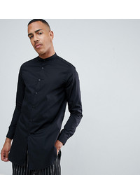 Chemise à manches longues noire ASOS DESIGN