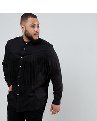 Chemise à manches longues noire ASOS DESIGN