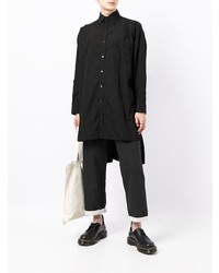 Chemise à manches longues noire Yohji Yamamoto