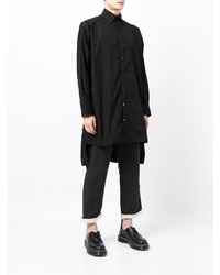 Chemise à manches longues noire Yohji Yamamoto