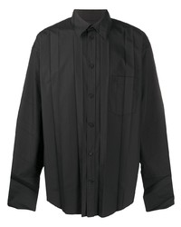 Chemise à manches longues noire Balenciaga