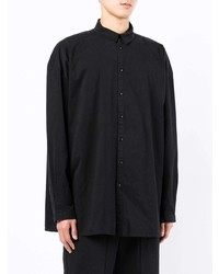 Chemise à manches longues noire Toogood