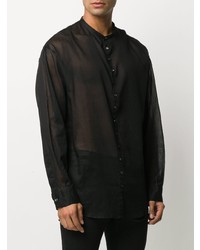 Chemise à manches longues noire DSQUARED2