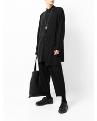 Chemise à manches longues noire Yohji Yamamoto