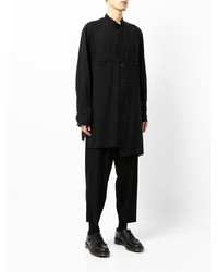 Chemise à manches longues noire Yohji Yamamoto