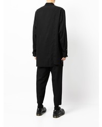 Chemise à manches longues noire Yohji Yamamoto