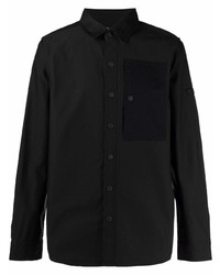 Chemise à manches longues noire Barbour