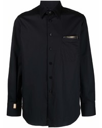 Chemise à manches longues noire Billionaire