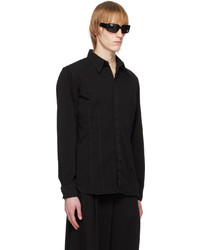 Chemise à manches longues noire Dries Van Noten