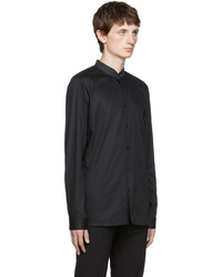 Chemise à manches longues noire Hugo