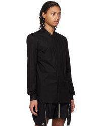 Chemise à manches longues noire Rick Owens