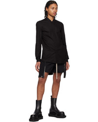 Chemise à manches longues noire Rick Owens