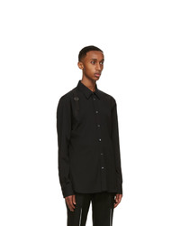 Chemise à manches longues noire Alexander McQueen