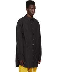 Chemise à manches longues noire Rick Owens