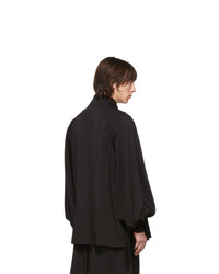 Chemise à manches longues noire Palomo Spain