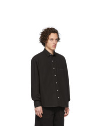 Chemise à manches longues noire Jacquemus