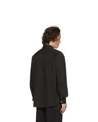 Chemise à manches longues noire Jacquemus