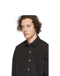 Chemise à manches longues noire Jacquemus