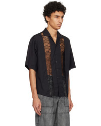 Chemise à manches longues noire DSQUARED2