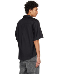 Chemise à manches longues noire DSQUARED2