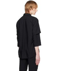 Chemise à manches longues noire Comme des Garcons Homme Deux