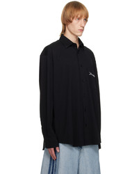 Chemise à manches longues noire Vetements