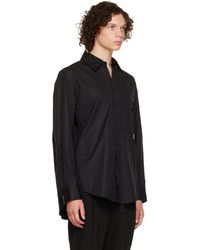 Chemise à manches longues noire Wooyoungmi