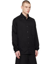 Chemise à manches longues noire Acne Studios