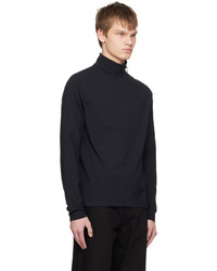 Chemise à manches longues noire Raf Simons