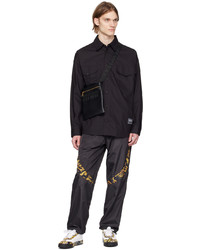 Chemise à manches longues noire VERSACE JEANS COUTURE