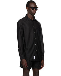 Chemise à manches longues noire 4SDESIGNS