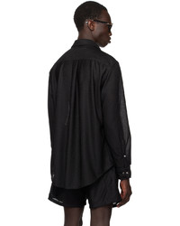 Chemise à manches longues noire 4SDESIGNS