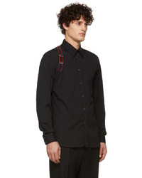 Chemise à manches longues noire Alexander McQueen