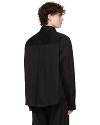 Chemise à manches longues noire Acne Studios