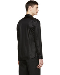 Chemise à manches longues noire Jil Sander