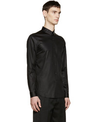 Chemise à manches longues noire Jil Sander