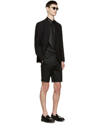 Chemise à manches longues noire Jil Sander