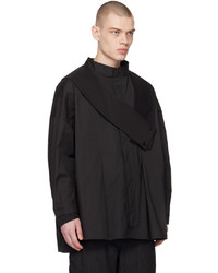 Chemise à manches longues noire Aenrmòus