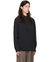 Chemise à manches longues noire Filippa K