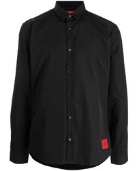 Chemise à manches longues noire BOSS