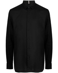 Chemise à manches longues noire BOSS