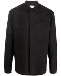 Chemise à manches longues noire Bottega Veneta