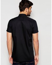 Chemise à manches longues noire Asos