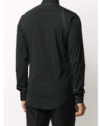 Chemise à manches longues noire Alexander McQueen