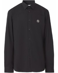 Chemise à manches longues noire Burberry