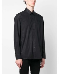 Chemise à manches longues noire Karl Lagerfeld